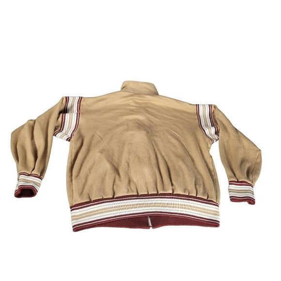 Vintage MacGregor Triple Knit Track Jacket Women Sz L Brown Full‎ Zip Athleisure - Picture 6 of 7
